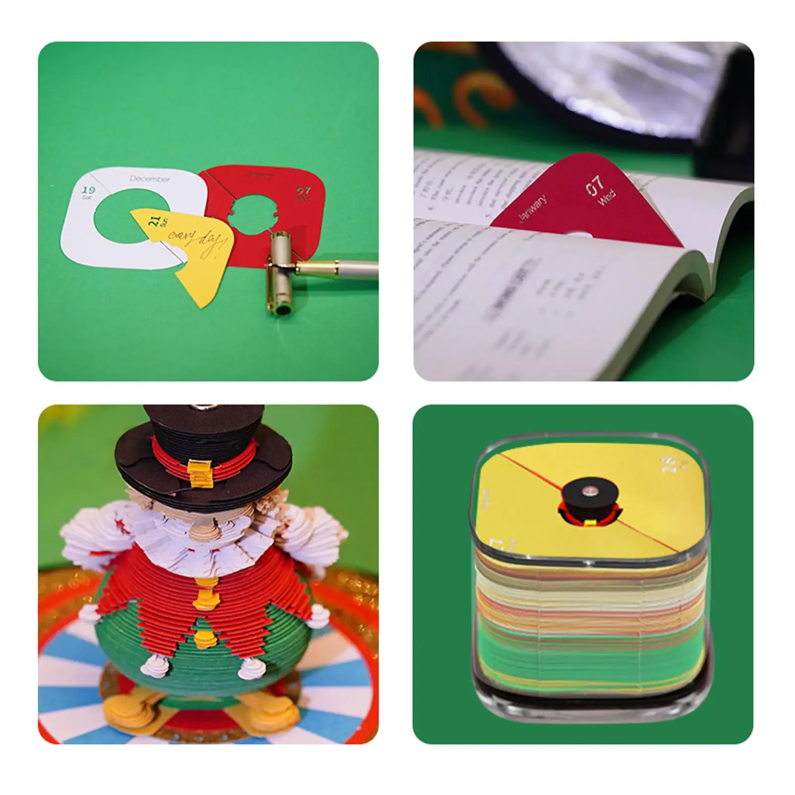 Uurwerk Kalender 3D Circus Performer Bureaukalender Organisator Schema Kladblok Voor Tijdmanagement Dagelijkse Planning Karwei