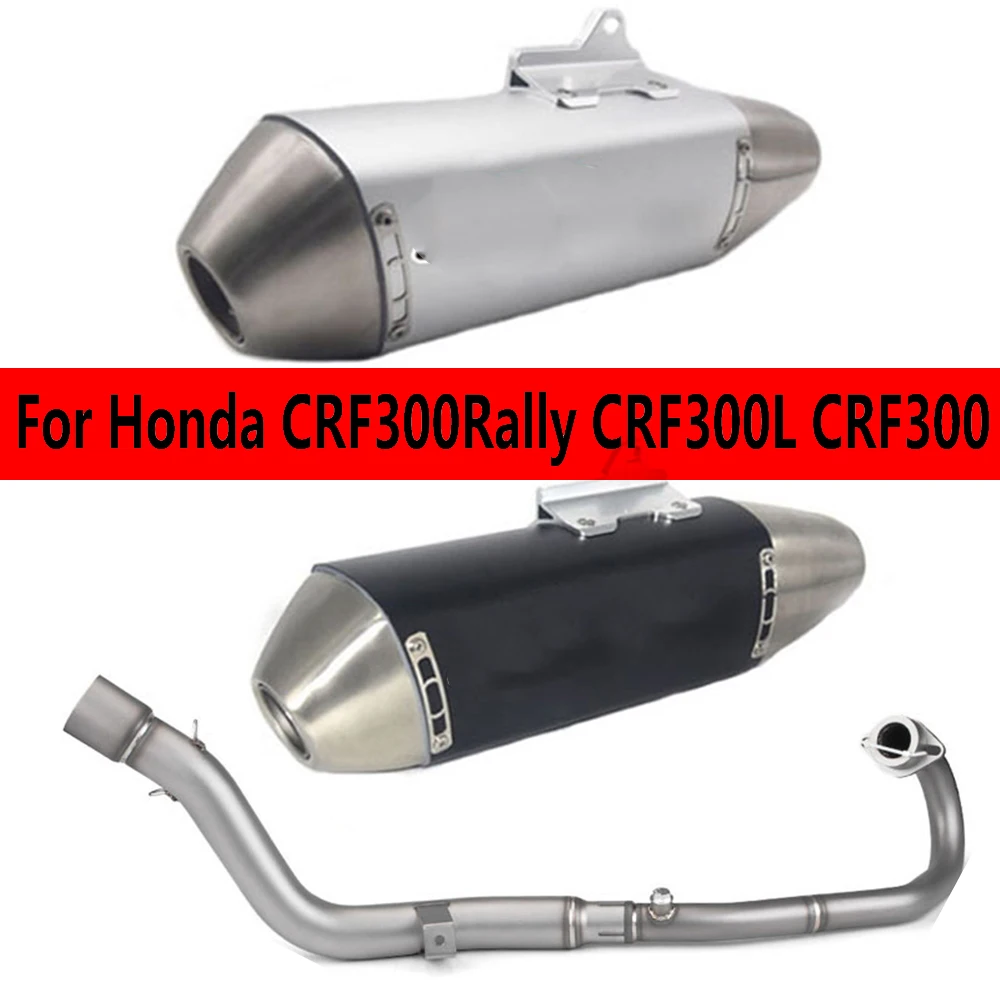 Slip-on Motorcycle Full Systems Exhaust Muffler Escapes Para Motos Header Pipe Exhaust For Honda CRF300Rally CRF300L CRF300 2021