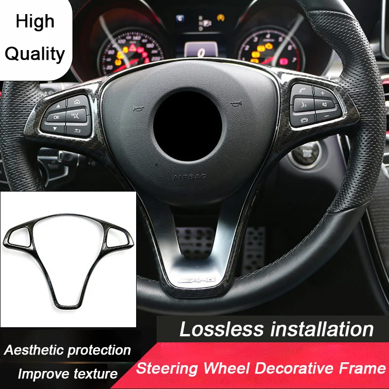 For Mercedes Benz A W176 B W246 C W204 E W212 W207 GLK X204 GLA W156 CLA W117 CLS W218 Steering Wheel Frame Center Cover Panel