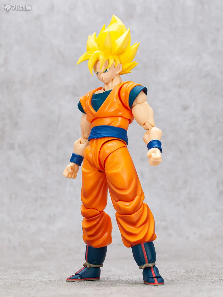 15cm Dragon Ball Z Bandai Shf Full Power Black Goku Super Saiyan Spot Goods Anime Figures Collection Model Ornament Toys Gift