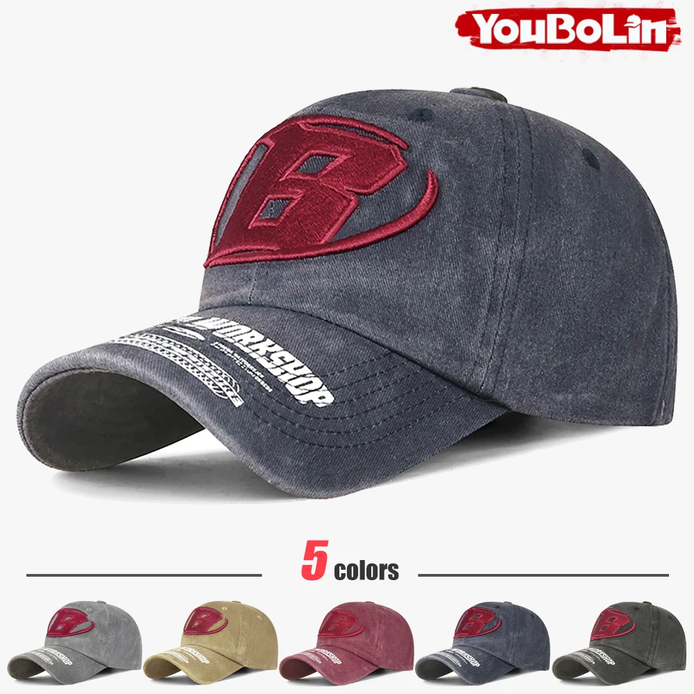 Retro Washed Distressed Soft Baseball Cap, Summer Sun Hat with UV Protection, Unisex Mens Womens Casual Hat