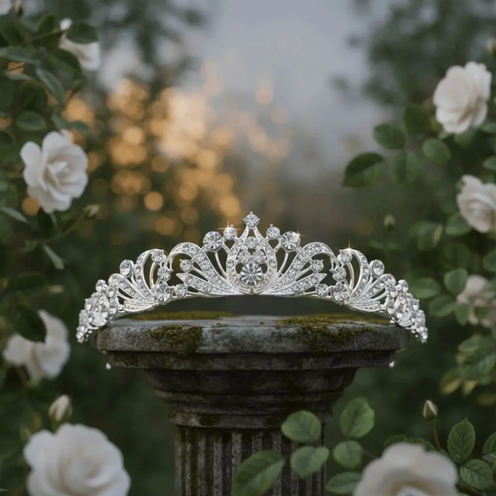 

Metal Headbands Rhinestones Bride Crowns Crystal Elegant Princess Tiaras Fashion Luxurious Queen Crowns Birthday Party