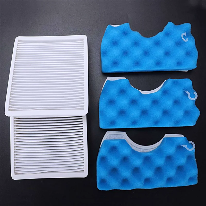 BAAN-6X مكنسة كهربائية فلتر الغبار فلتر Hepa + 9Xset من القطن المرشح لـ Sc4300 Sc4470 الأبيض Vc-B710W