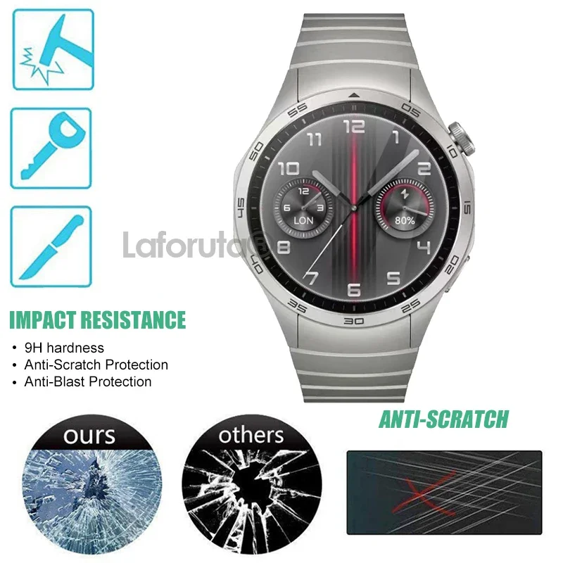 Vidrio templado para Huawei Watch GT 4, película protectora de pantalla de 46mm y 41mm, antiarañazos, accesorios para relojes Huawei GT4, 1, 3, 5 uds.