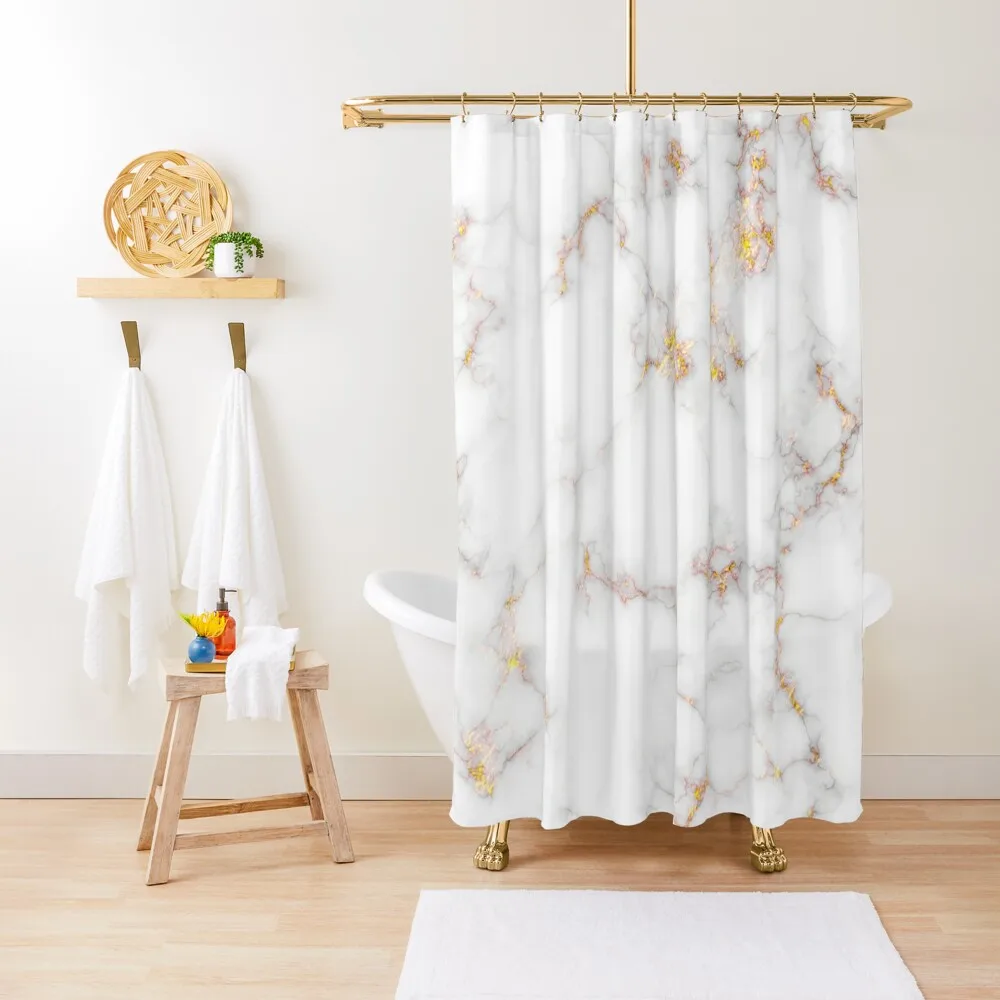 

Marble - Gold Shower Curtain Luxury Bathroom Shower Elegant Bathroom Bathroom And Shower Curtain