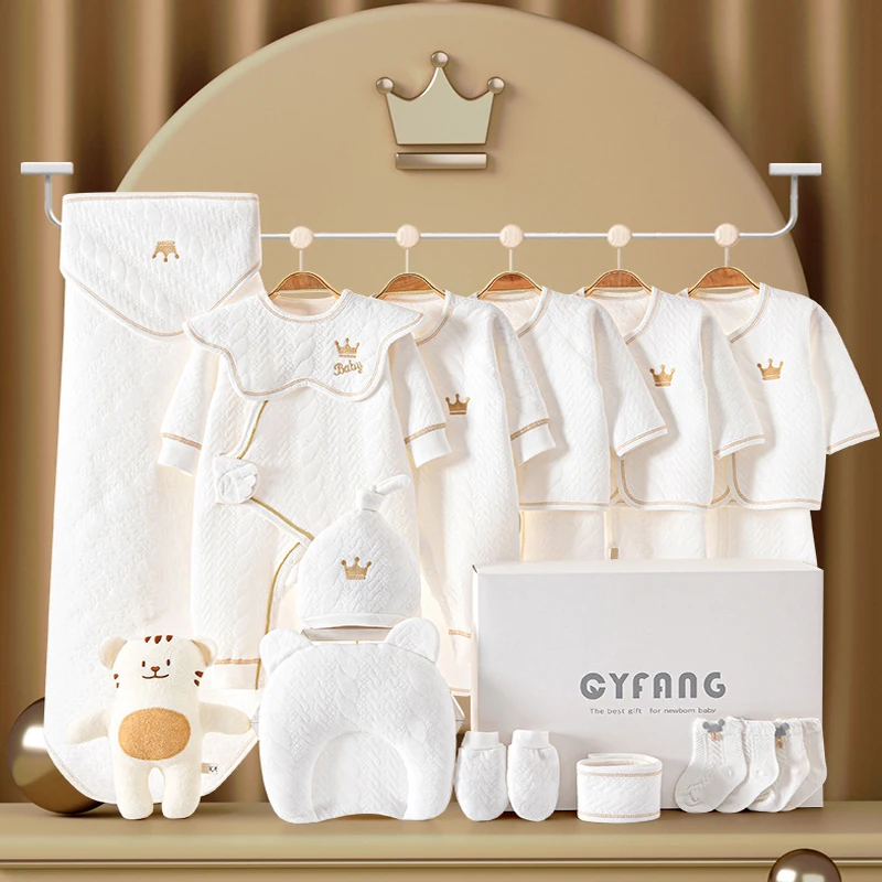 Newborn Baby Clothing 15/17/18/20 Pieces/0-3Months 100%Cotton Kids Clothes Suit Unisex Infant Boys Girls Clothing Set