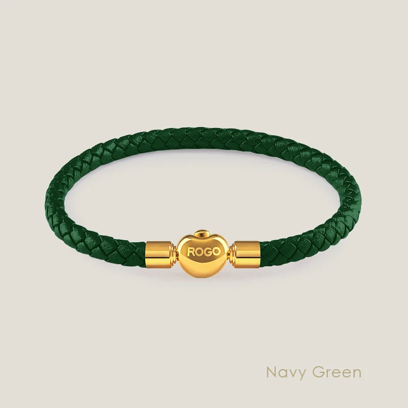 Gelukkige Gouden Schat Echt Gevlochten Lederen Bedelarmband Voor Vrouw Eenvoudige Zwarte Rode Vrouwelijke Sieraden Accessoires Cadeau