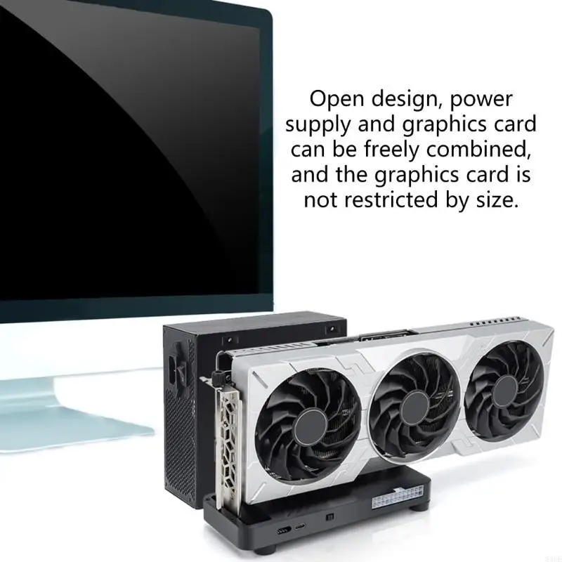 USB4.0 Type C External GPU Docking Station 40Gbps Supports Multiple GPUs including RTX3060 Easy Installation 83CE