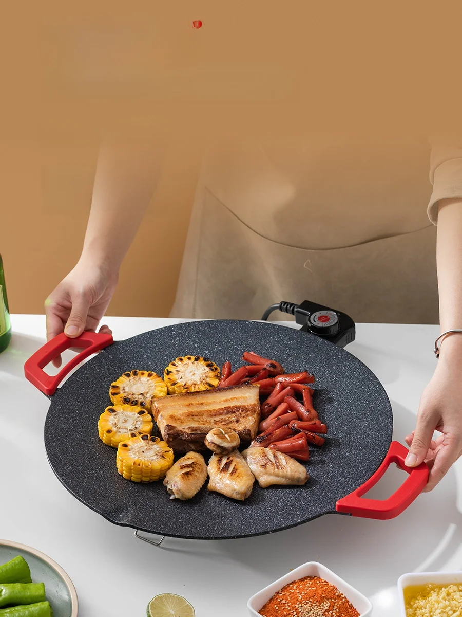 

Korean Sle Non-Sti Pan BBQ ill Di Double Ear Oven Home Commercial Use Diwaer Se Cooking Kitchen Tool