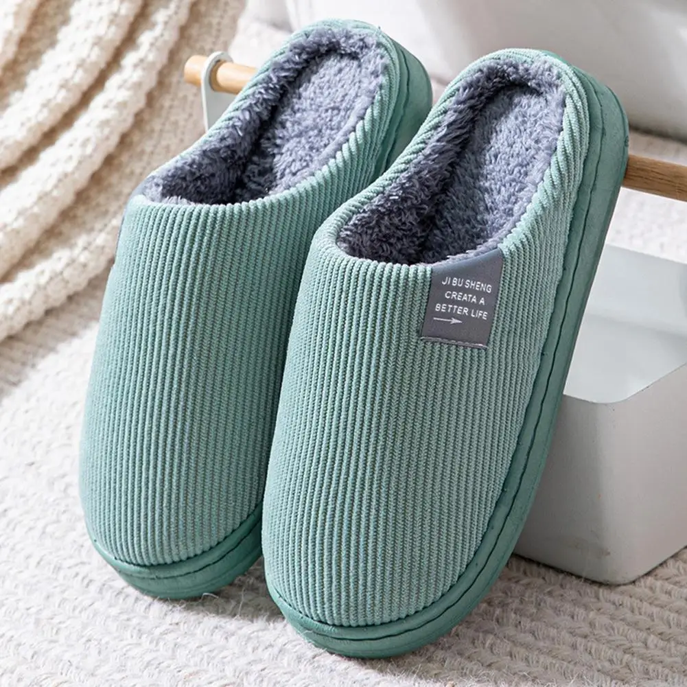 Winter-Plüsch-Hausschuhe, Leicht, Warm, Geschlossene Zehenpartie, Weiche Flauschige Fütterung, Slipper für Schlafzimmer und Wohnzimmer – Detail 8