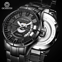 OCHSTIN 2025 New Hot Selling Waterproof Male Clock Luminous Hands Date Stainless Steel Mechanical Men Watch reloj hombre 62023A