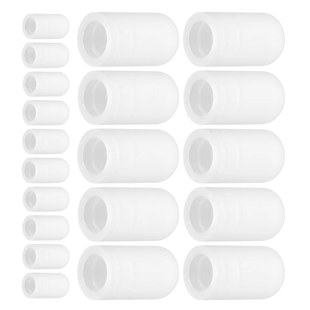 

20pcs 20 Gray Drumstick Protectors Silicone Caps Practice Mute Tips Drum Accessories Musical Instrument Guitar Parts