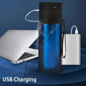 Portable Outdoor Refrigerator LCD Bottle with Isolated Cup, Medicine and Refrigerator Drink, Refrigerator Drug, Mini Vacuum, 900ml 10 Main Sales Kitchen Refrigerator - №5