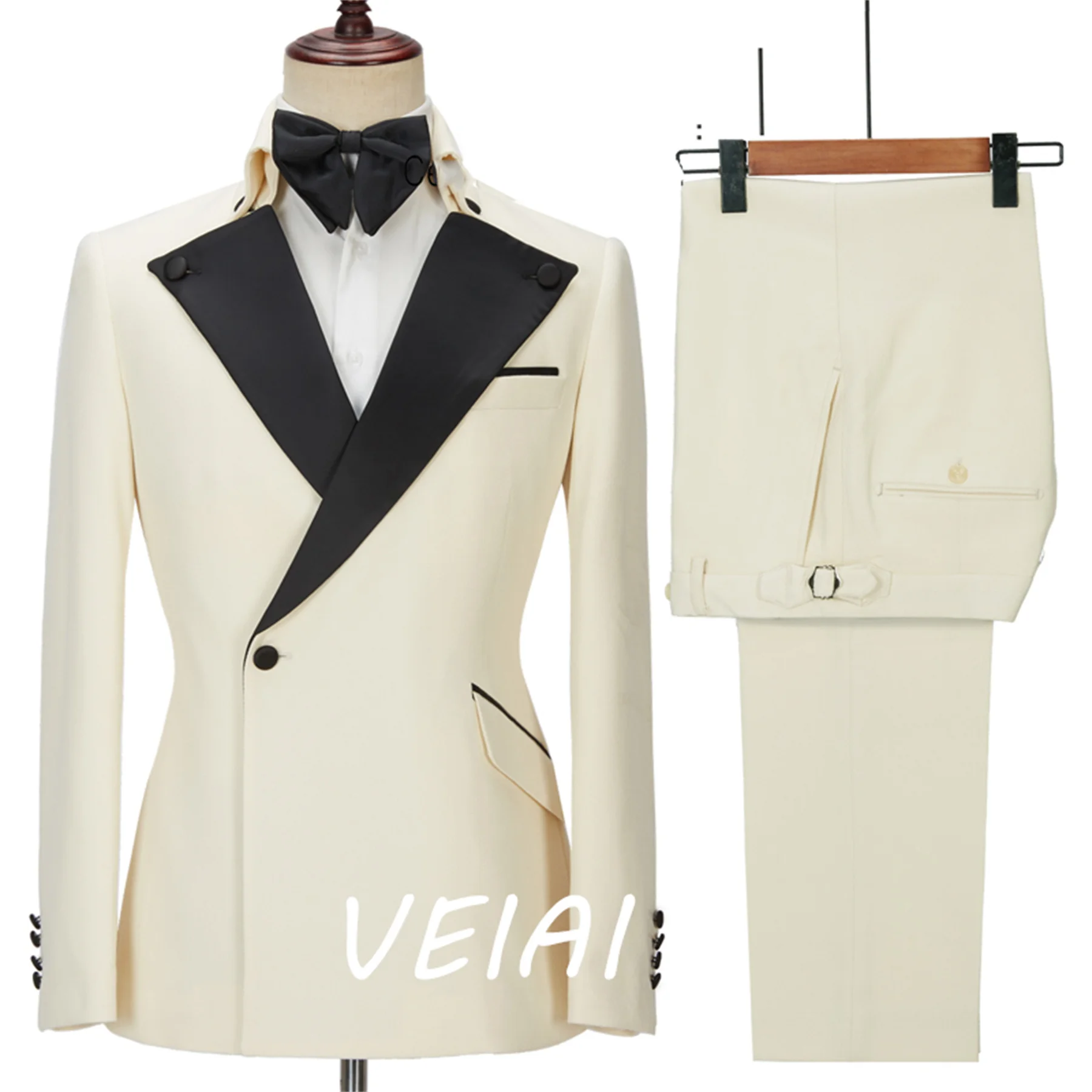 

CustomizedNew Style Men Tuxedos One Button High Quality Men Suit Wedding Party Groom Prom Singer Formal suit