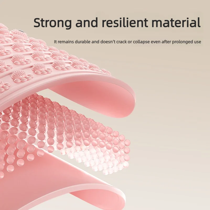 Liquid silicone foot massage pad for slow-paced running, featuring acupressure points on the sole of the foot
