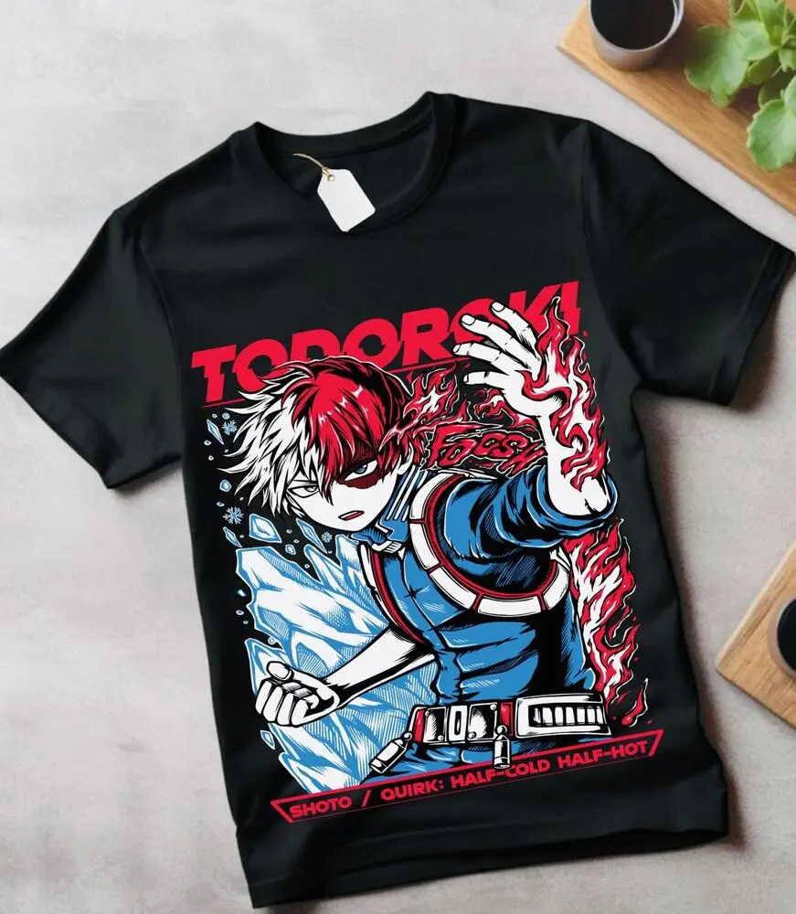 

Shoto Todaraki T-Shirt Boku No Hero Academia Dabi Shirt All Might Gift Shirt