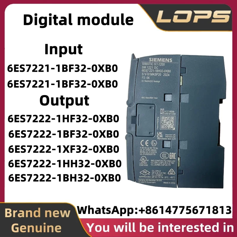 

100% original 6ES7221-1BF32-0XB0 6ES7221-1BH32-0XB0 6ES7222-1HF32-0XB0 6ES7222-1BF32-0XB0 6ES7222-1BH32-0XB0 6ES7222-1HH32-0XB0