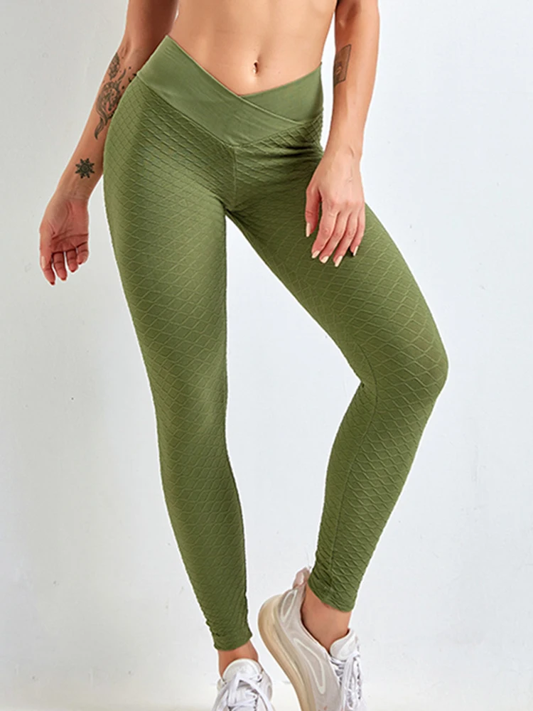 Pantaloni a matita Push-Up elasticizzati a vita alta Leggins da allenamento in palestra da donna Leggings sportivi Jegging Drop Shipping