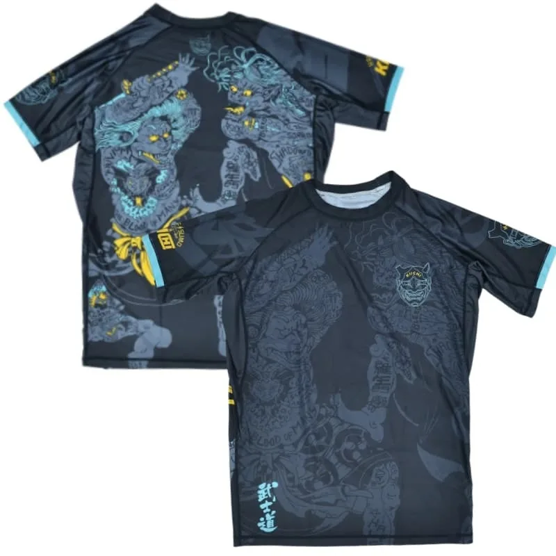 2026 New Japanese Style Rakshasa Demon Fighting Uniform, Short-Sleeve, Breathable and Anti-Abrasion, Unisex Short-Sleeve T-Shirt