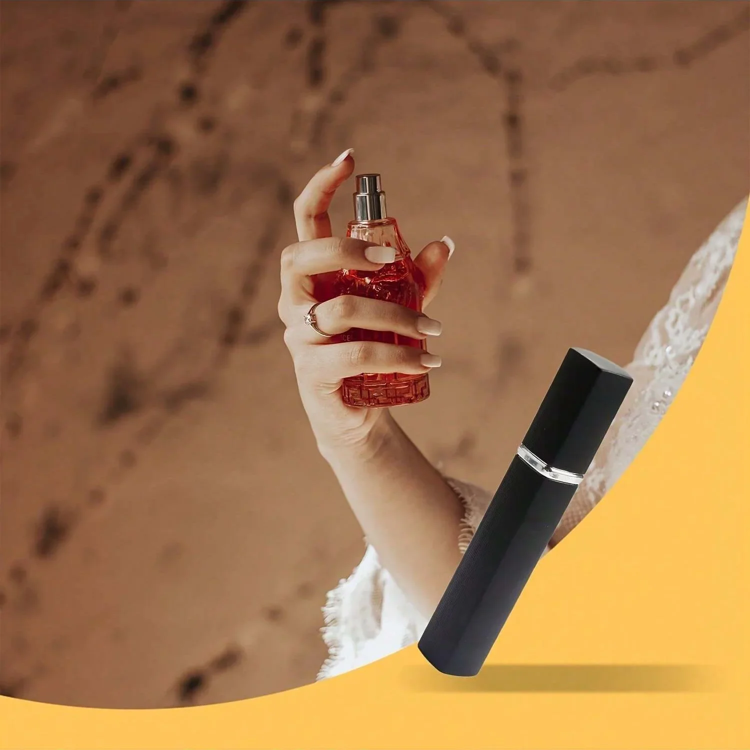 

Портативный многоразовый мини-флакон с распылителем, герметичный элегантный дорожный распылитель для духов, 10 мл, 3 шт./набор