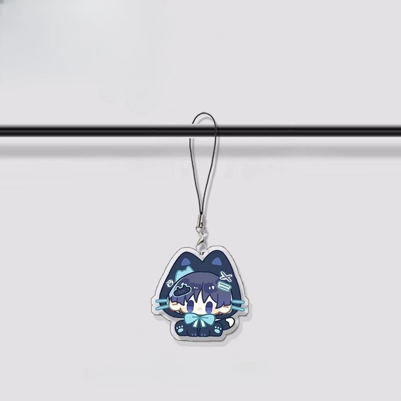 4 шт. Genshin Impact Venti Wanderer Albedo Xiao kawaii мобильный кулон украшение для рюкзака маленький подарок