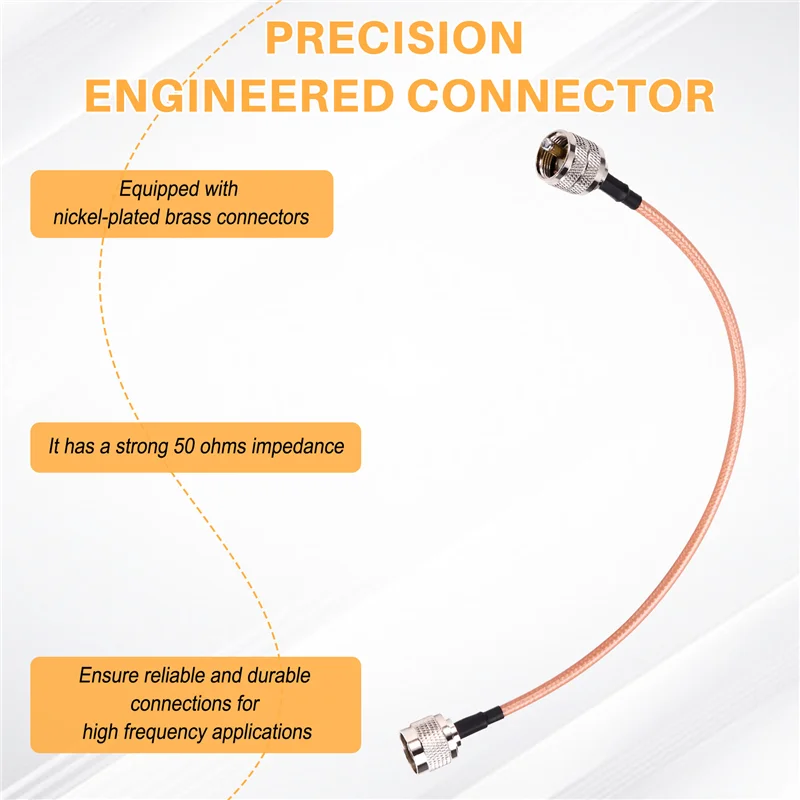 

VO-PL259/UHF Female To N Male Adapter RG142 Low Loss Coaxial Cable For 4G LTE/Wifi Antenna,Wireless Router,Ham Radio