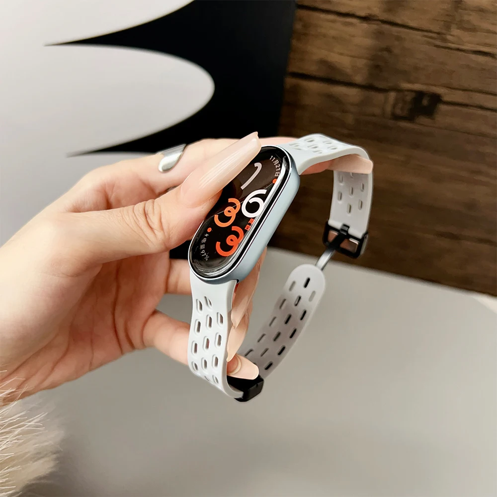 Weiches Silikonarmband für Xiaomi Mi Band 9/8, Correa-Armband, Handgelenk, Mi Band 8, Sport, wasserdichtes Ersatzarmband für Xiaomi Band 9 – Detail 14