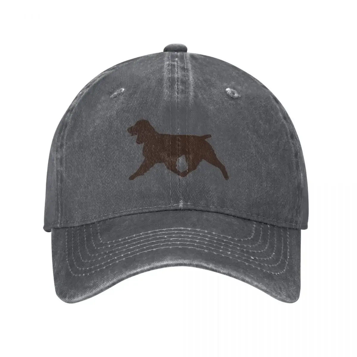 

Brown Field Spaniel Silhouette #2 Baseball Cap tea Hat hiking hat funny hat party Mens Caps Women's