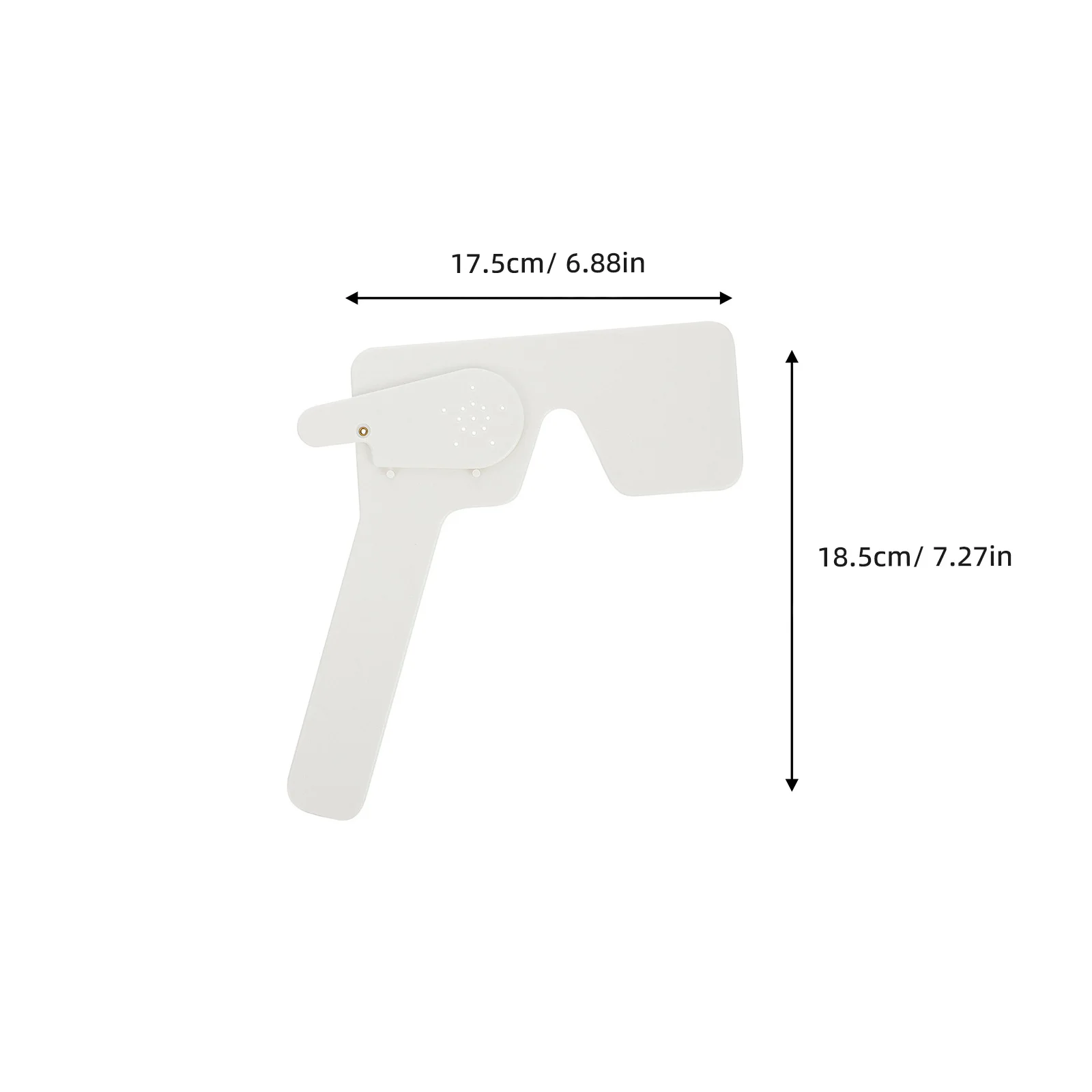 2개입 시력 검사 액세서리 시력 검사용 눈 가리개 인체공학적 디자인 재사용 가능한 플라스틱 검안 도구 세트