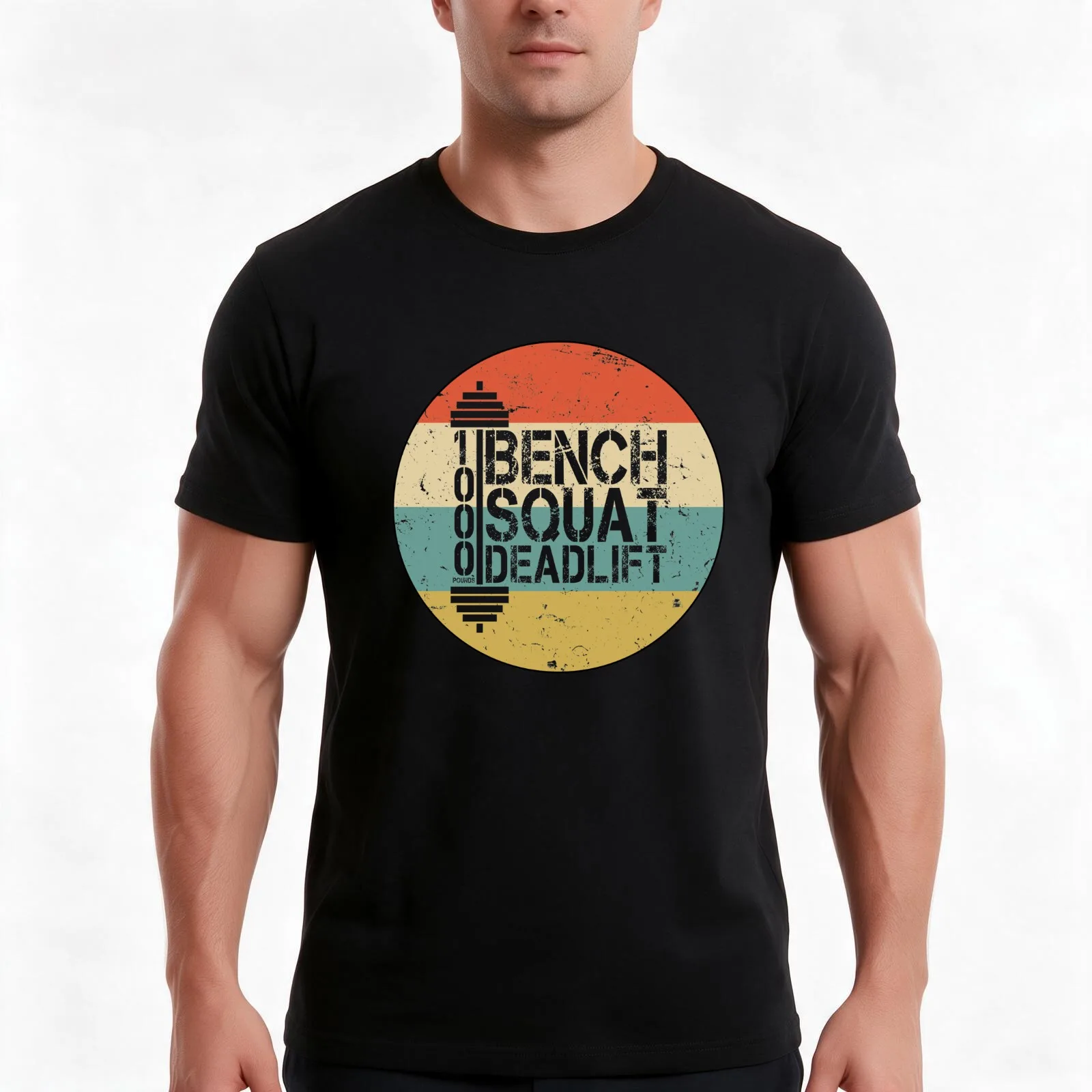 1000 Pounds Bench Squat Deadlift Powerlift Club Fitness Bodybuilder Bodybuilding T-Shirt Summer Casual Cotton Tee 100% Cotton