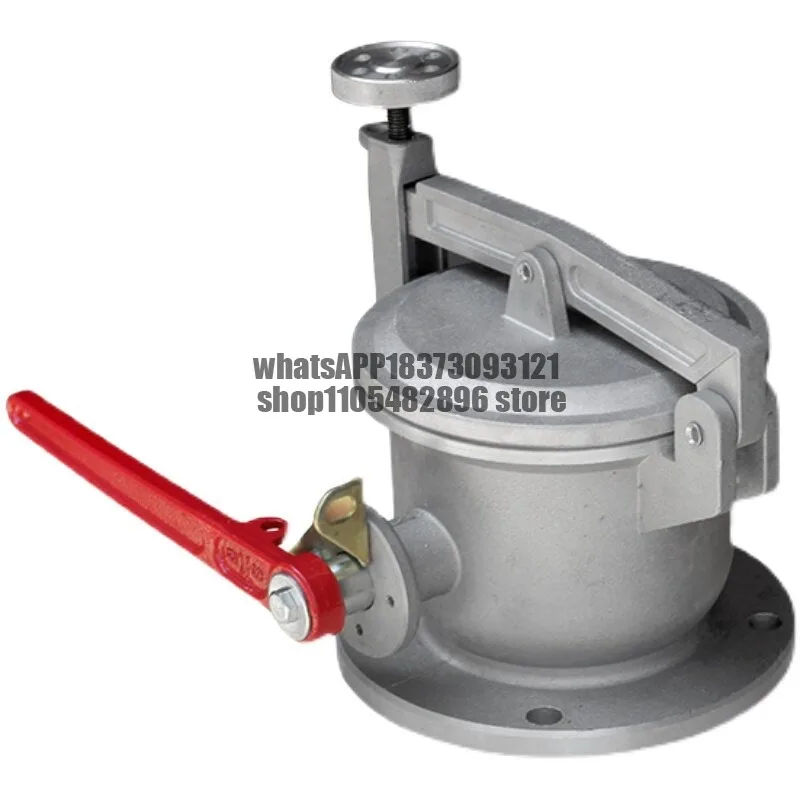 Ball valve, tanker double closed ball anti-theft with lock double lock aluminum alloy flange