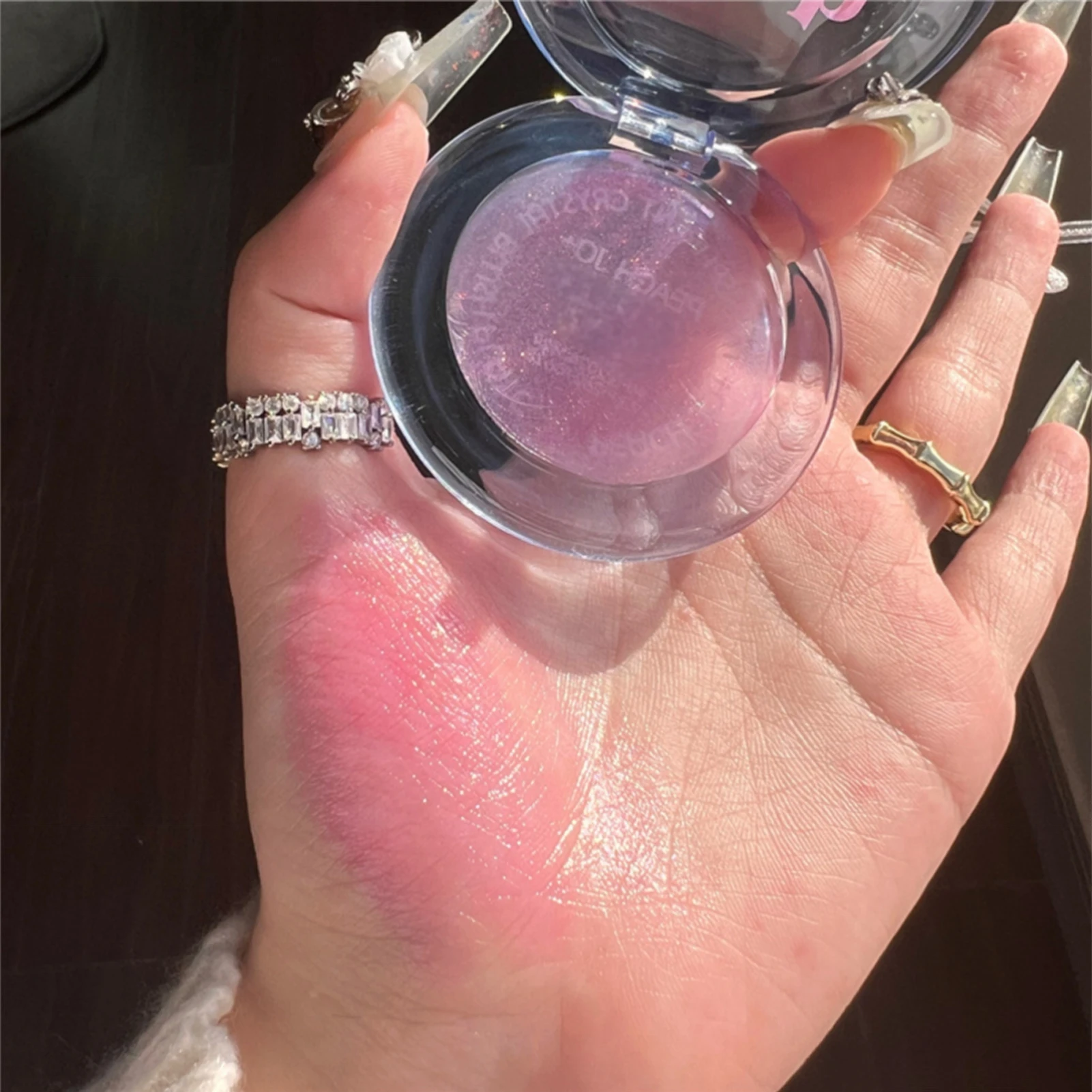 1PC Magic Crystal Warm Feeling Change Color Blush Naturally Beautify Clear Color Atmosphere Feeling Vitality Blush Cream