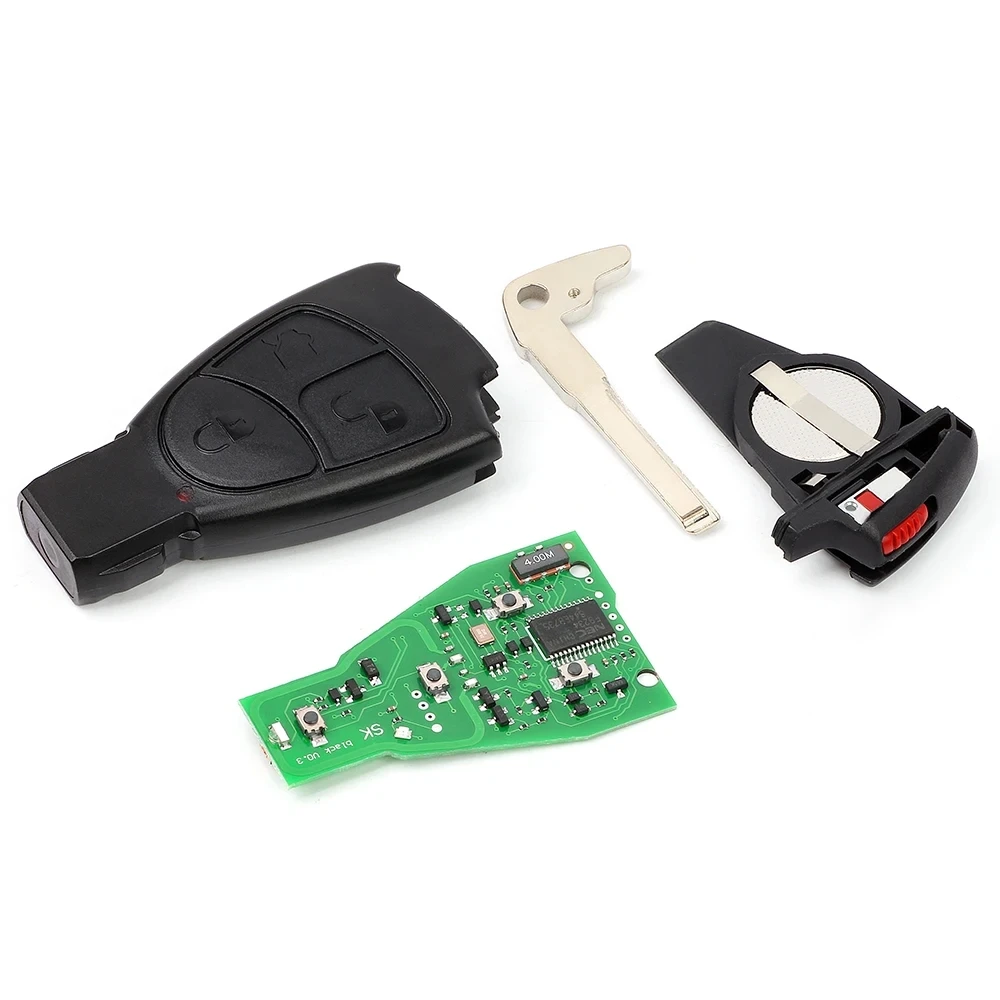 KEYECU FCC ID: IYZ 3312 Smart Remote Key NEC Chip 433MHz per Mercedes Benz W169 W202 W203 W208 W210 W245 2 pulsanti/3 pulsanti Fob