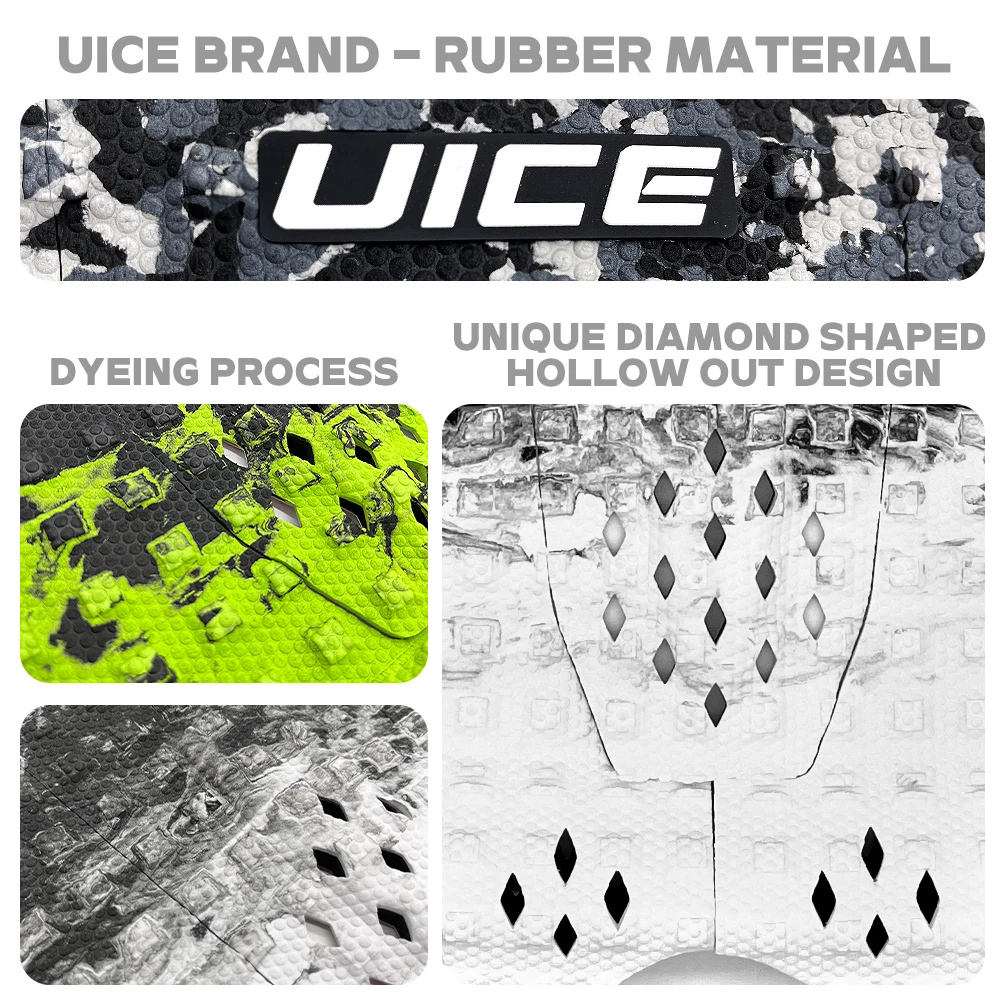 UICE Surf Pad Surfboard Traction Pad Surf Deck Grip Diamond Grooved Ultra Light EVA Surfing Board For SUP Surfboard