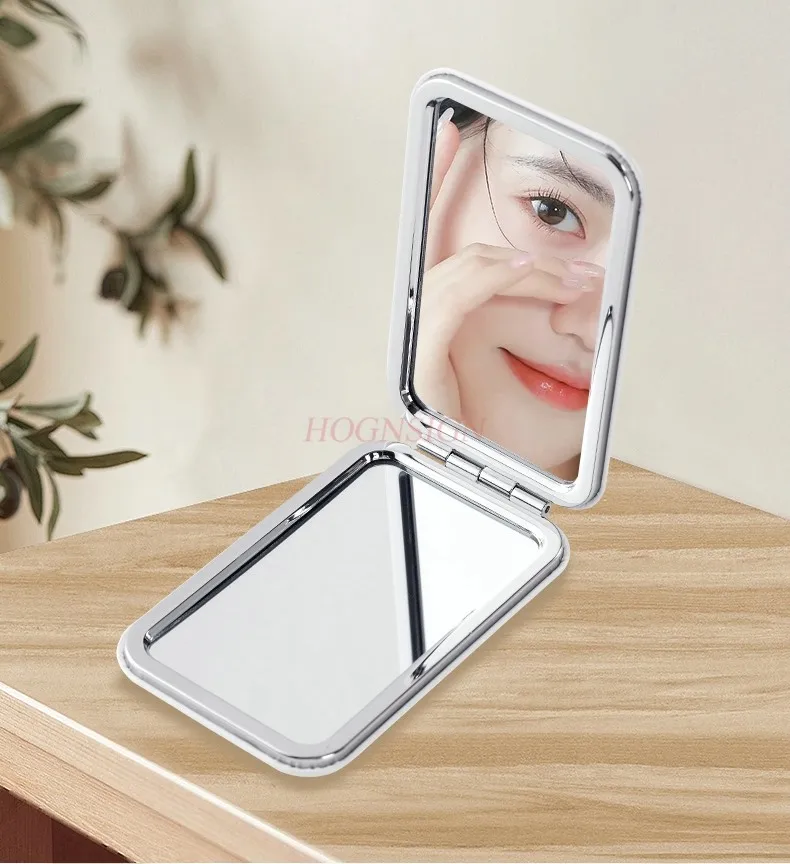 

Зеркало Портативное Зеркало Складное Мини-Зеркало Двустороннее Ручное Зеркало Для Макияжа