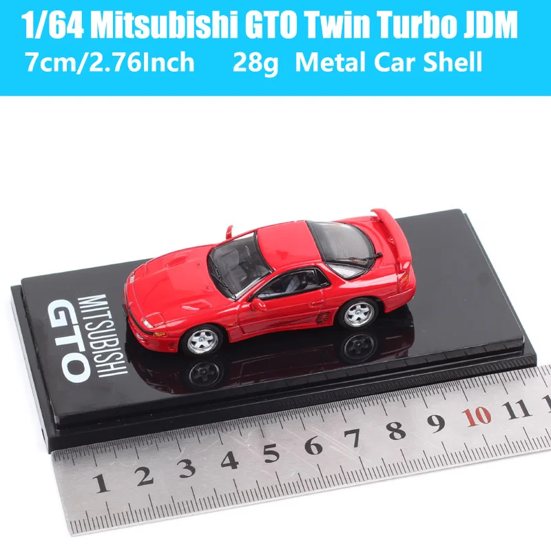 HJ Hobby Japan 1/64 Scale Mitsubishi GTO Twin Turbo JDM Model Car Diecast Metal Toy Vehicles Replicas Collectible
