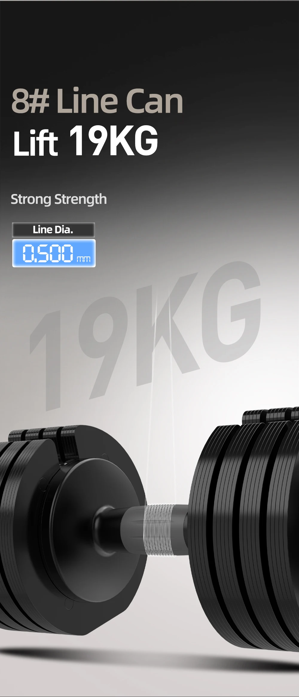 HASIDA FUJI KOBO 100m Transparente Nylon-Angelschnur 0,8 # -8.0 # 3,1-19,1 kg Starke Japanische Importierte Monofilament-Schnur – Detail 7