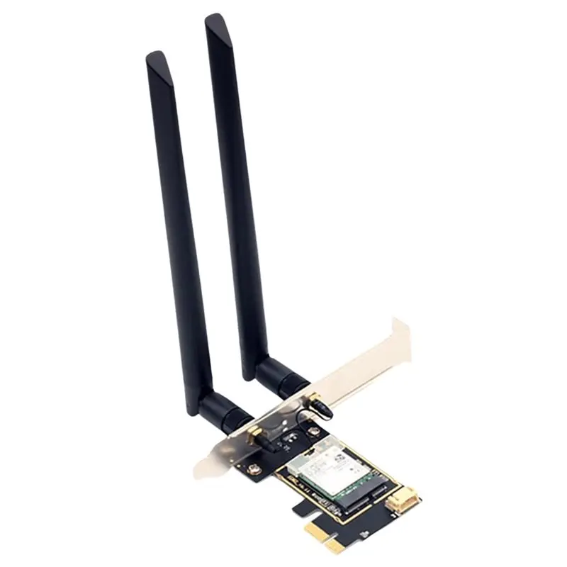 

AU61-For PCI-E Wifi 5 двухдиапазонная беспроводная сетевая карта 2,4G/5Ghz 7265AN AC300M Bluetooth 4,0 для ПК