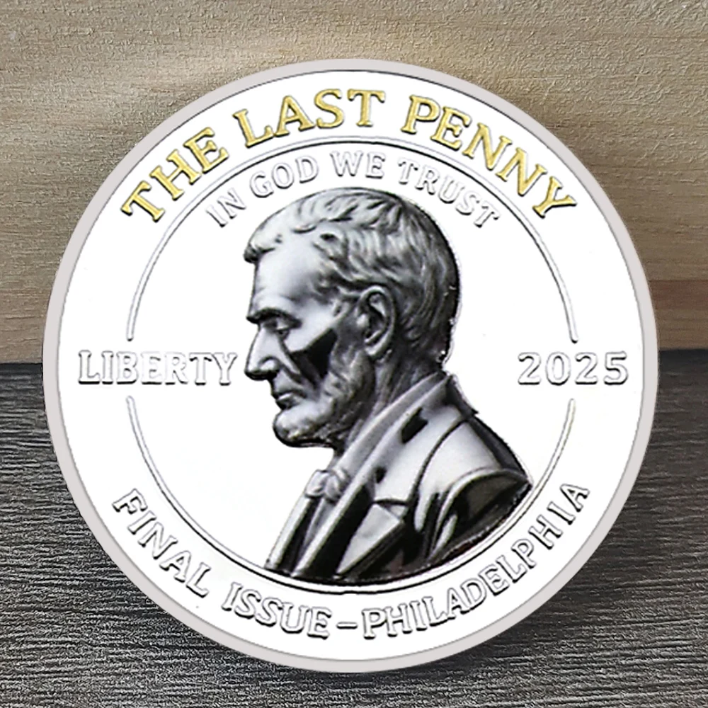 

2025 Final Cent Coin R.I.P. Penny 1793-2025 Commemorative Edition Philadelphia Souvenir Collection Art Medal