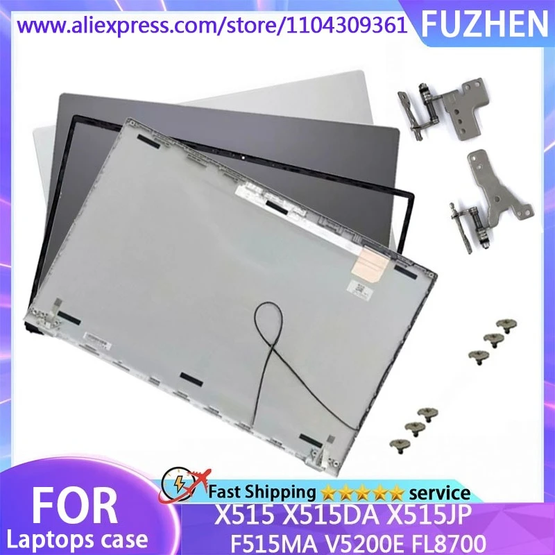 NEW Cover For V5200E FL8700 X515 X515DA X515JP F515MA LCD Rear Cover Front Frame hinge Top Cover Grey Silver