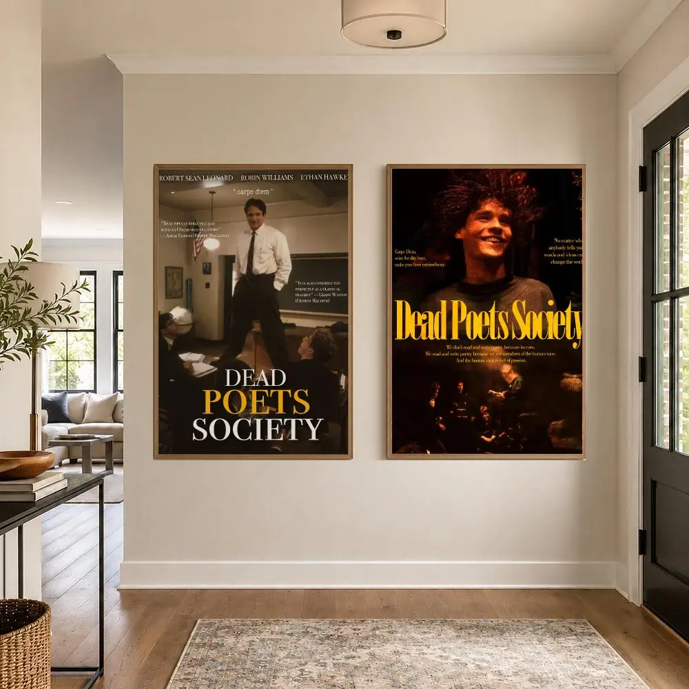 Movie D-Dead Poets Society Poster Graphic Wall Art Poster HD Waterproof PP Paper Print for Bedroom Living Room Office Decor Gift