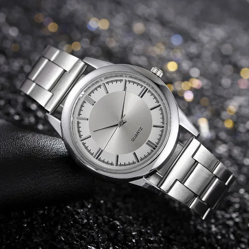 Simple Vintage Men Business Quartz Watches Stainless Steel Round Dial Casual Male Wristwatch 2024 Modern Classic Horloges