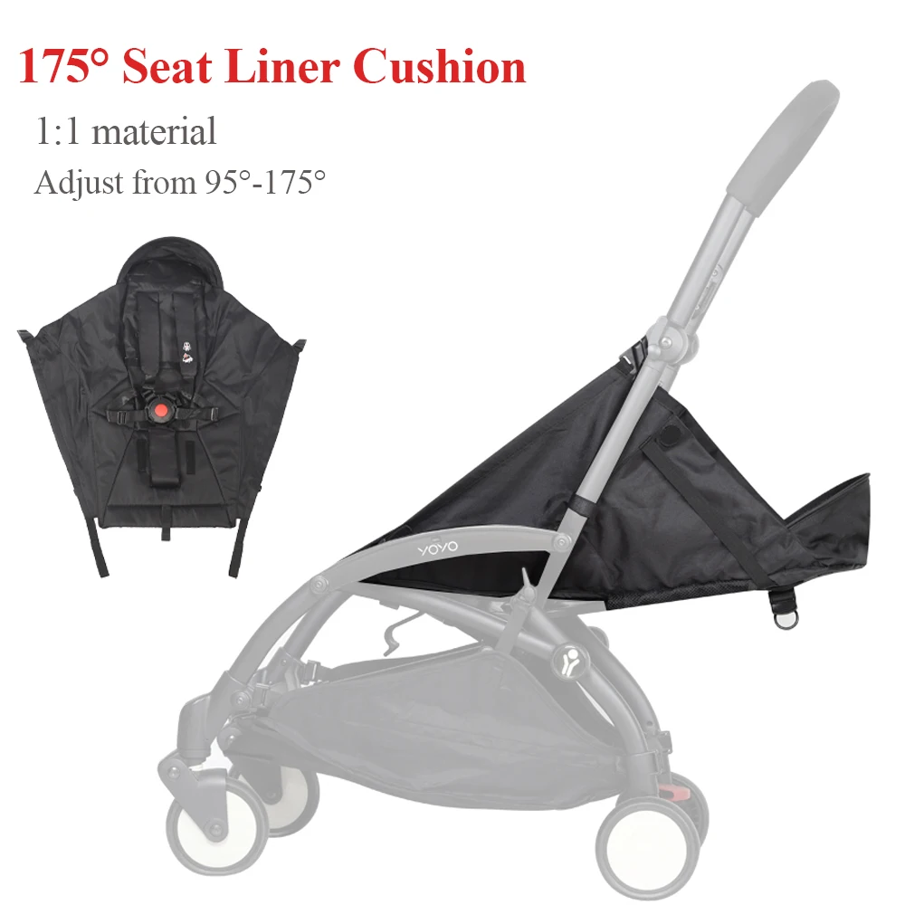175° Seat Liner Cushion for Babyzen/Yoyo /YOYO2 Stroller Accessories Adjust Base Cushion Original Cloth Fabric Fit yoya/Babytime