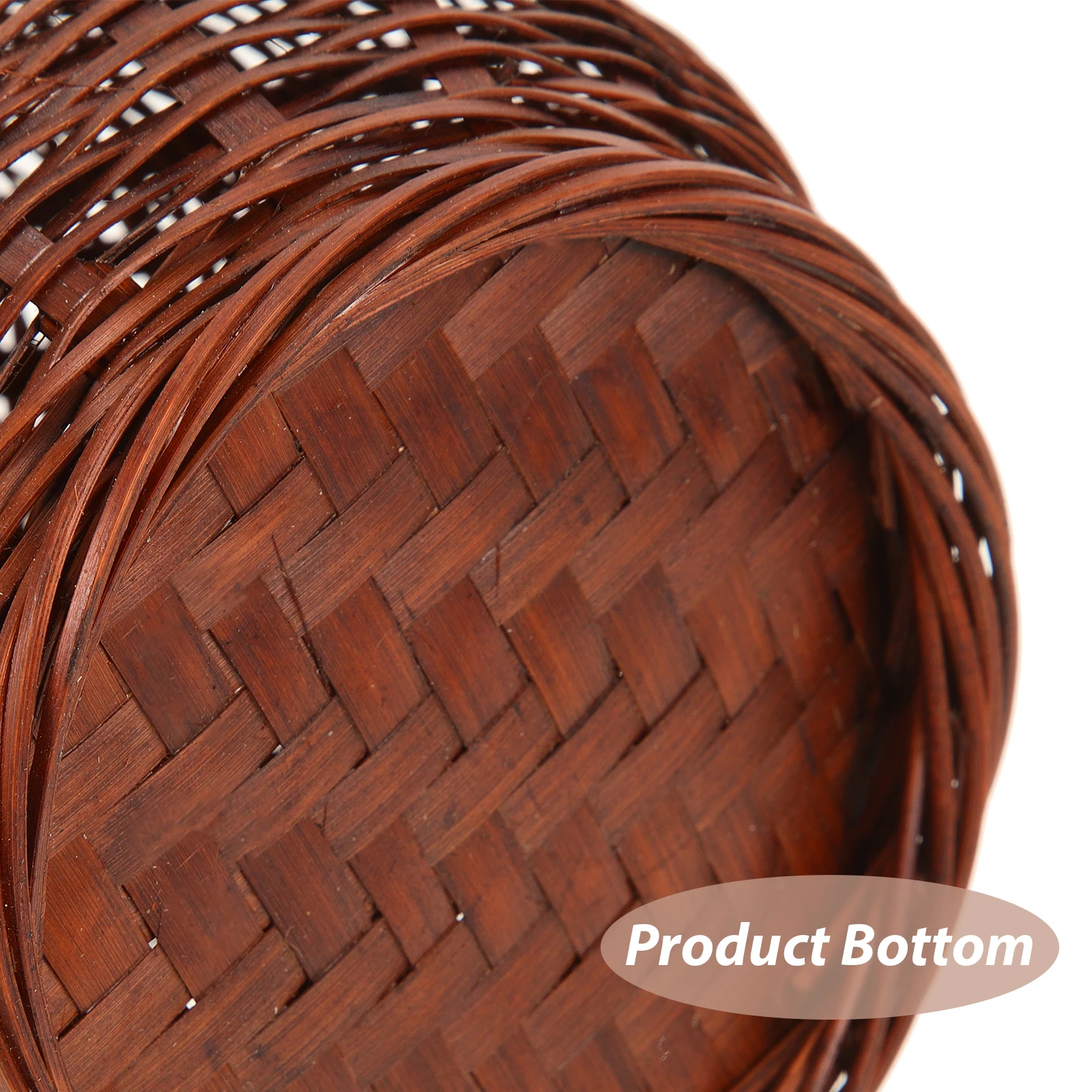 

Bamboo Flower Arrangement Decorative Container Holder Portable Vase Floral Weaving Artificial