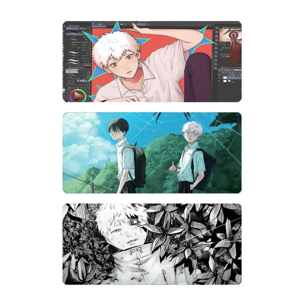 Manga Dark T-The Summer Hikaru Died Mouse Pad Large Gaming Mousepad with Stitched Edges Thickened Desk Mat PC