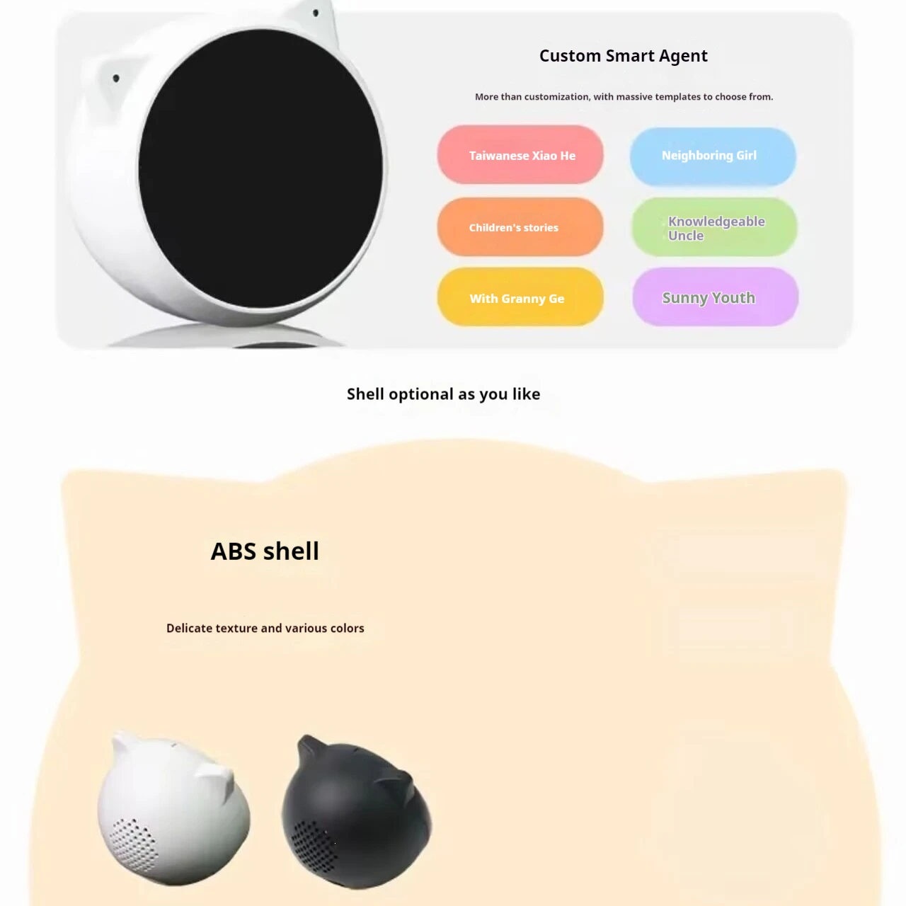 Ai Robot Multimodal Intelligent Agent Chat Companion Portable For Daily Home Use Speech Recognition Daily Companionship Gift Toy