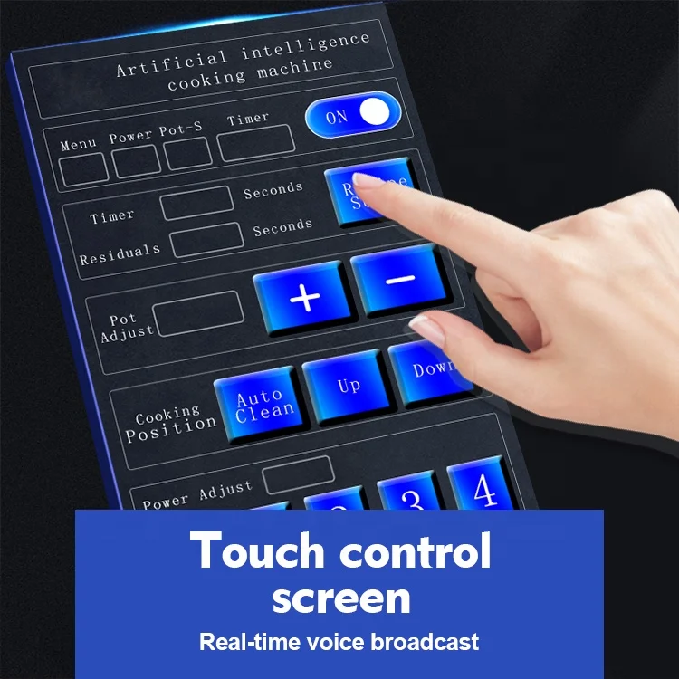 CHEFMAX Ristorante intelligente commerciale Macchina da cucina automatica Macchina per riso fritto Robot da cucina