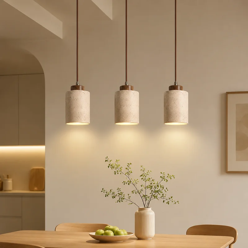 Pendant Light Yellow Stone Lamp Modern LED Ceiling Fixture for Living Room Bedroom Study Factory Direct Home Decor Chic Lighting