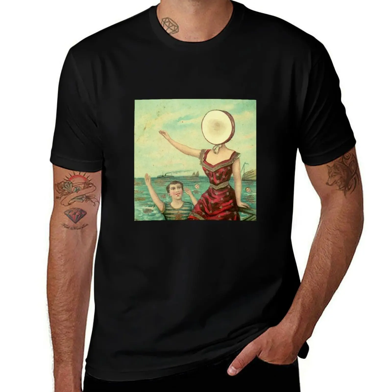 Aeroplane Over the Sea T-Shirt Large Size Short Sleeve T-Shirt