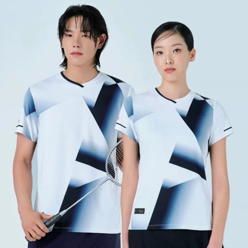 2025 New YY Spring and Summer Badminton Sportswear T-shirt Short Sleeve Comfortable Breathable Sweat-absorbent Quick-drying Top